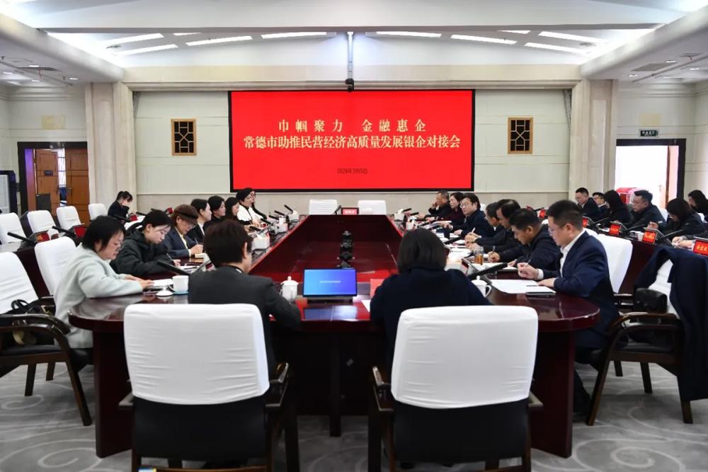 常德市助推民营经济高质量发展银企对接会召开